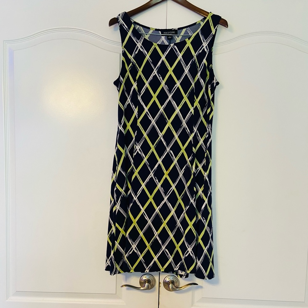 Blue & Green Classic Dress